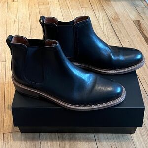 Au Noir Kirkwood Classic Black Leather Chelsea Boots 10.5
